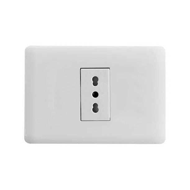 Enchufe Simple Bipaso 10A/16A 250V STANFORD Clasico
