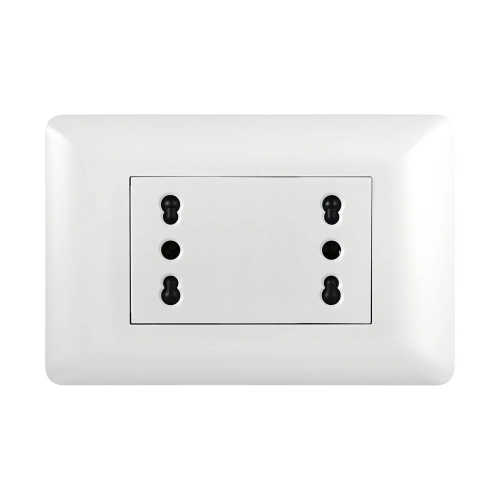 Enchufe Duplex Bipaso 10/16A 250V Stanford Blanco