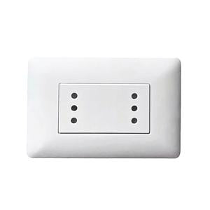 Enchufe Doble Punteado 10A 250V Stanford Blanco