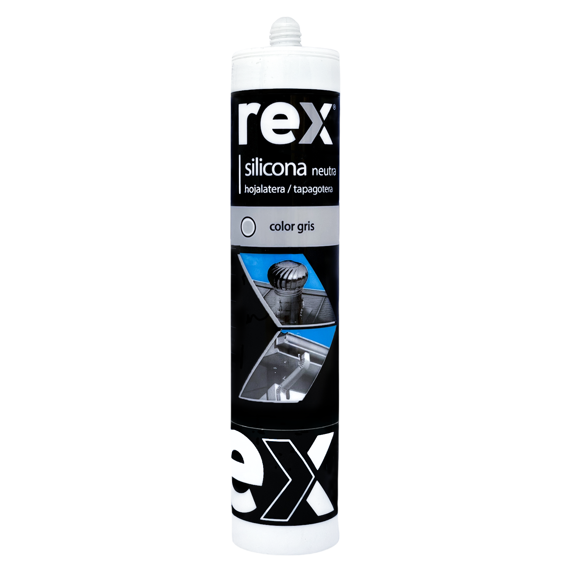 Silicona Neutra Hojalatera Tapagoteras Gris 300 ml