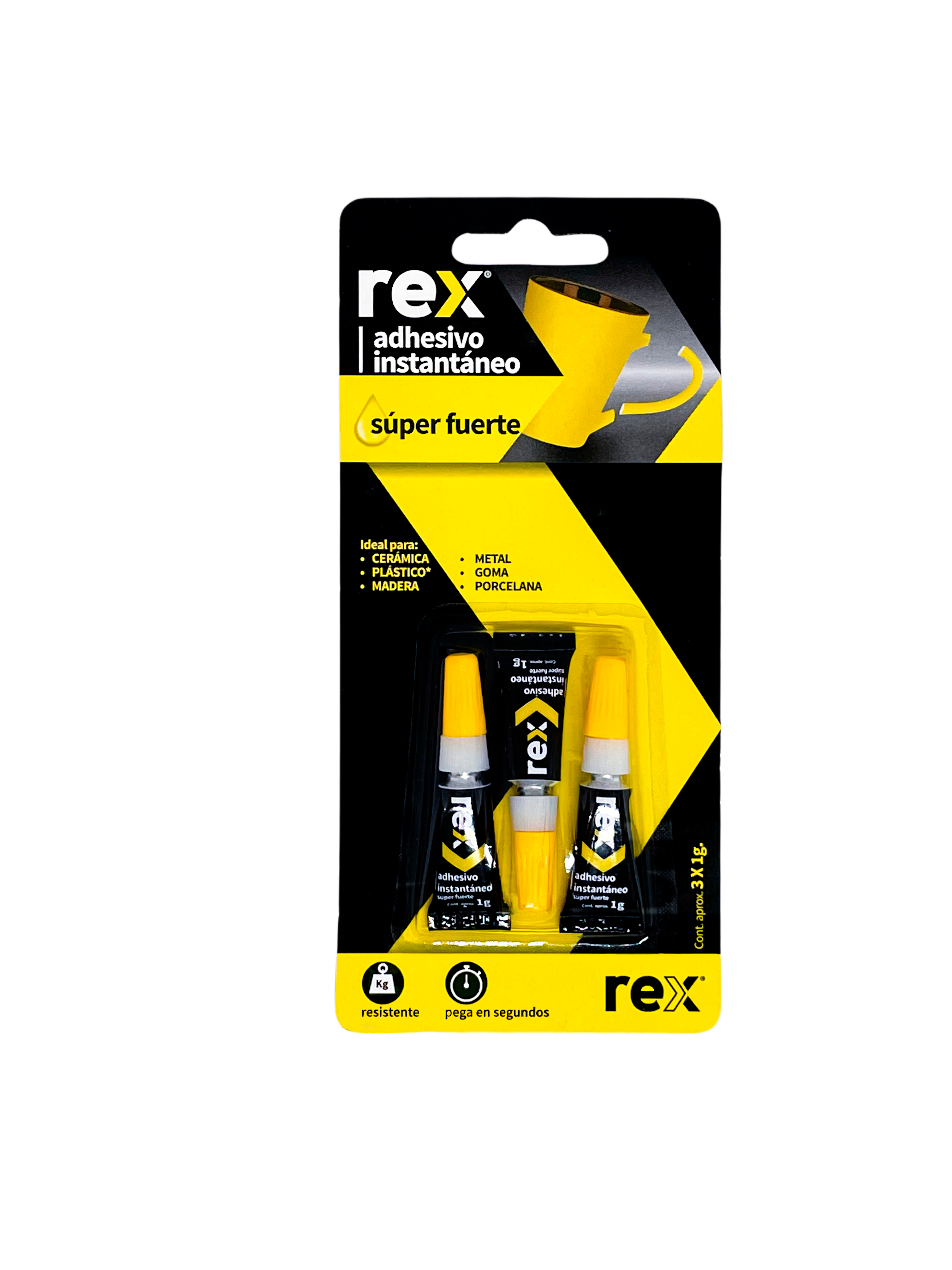 Adhesivo Instantáneo 1 gr. x 3 unidades.