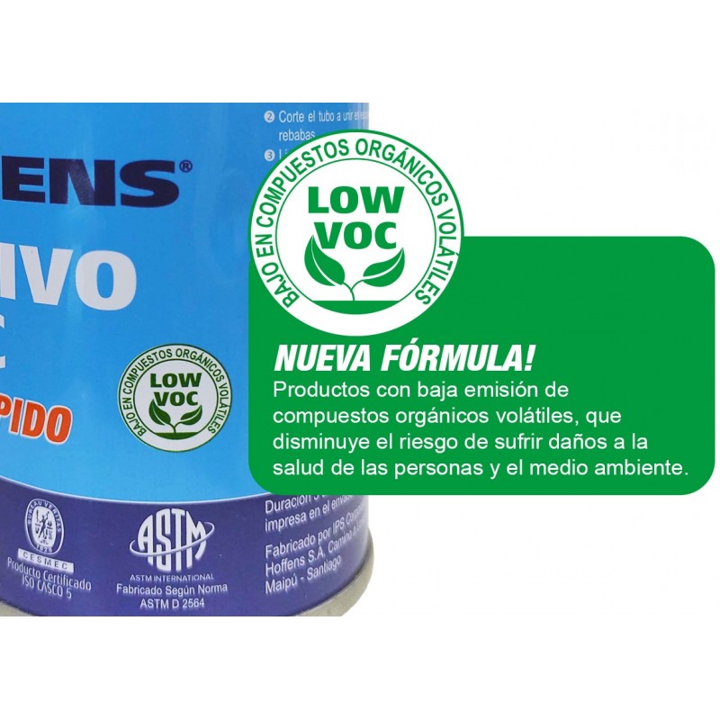 Adhesivo PVC Hoffens Pomo - Secado Rapido 20 CC.