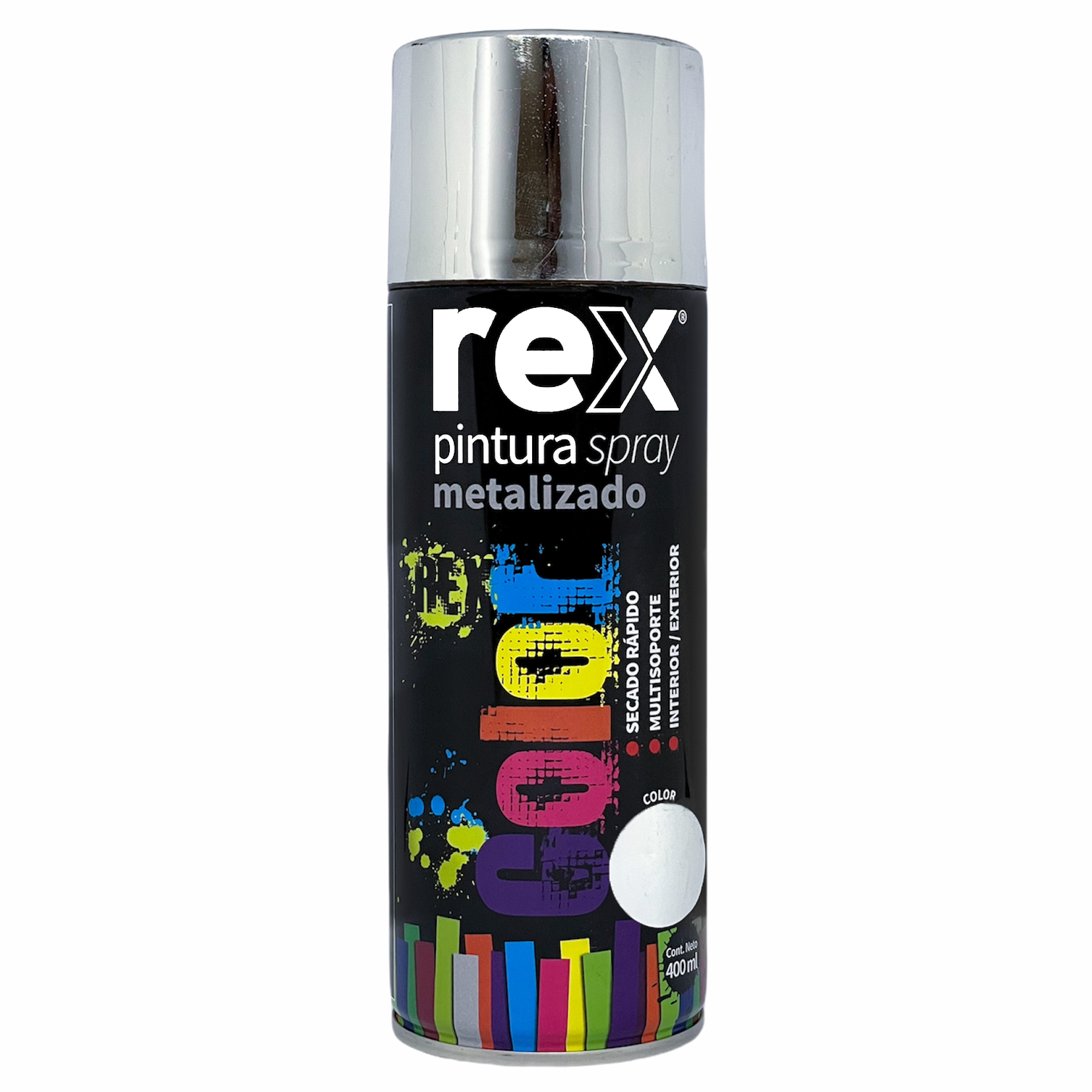 Pintura Spray Metalizado Cromo 400 ML
