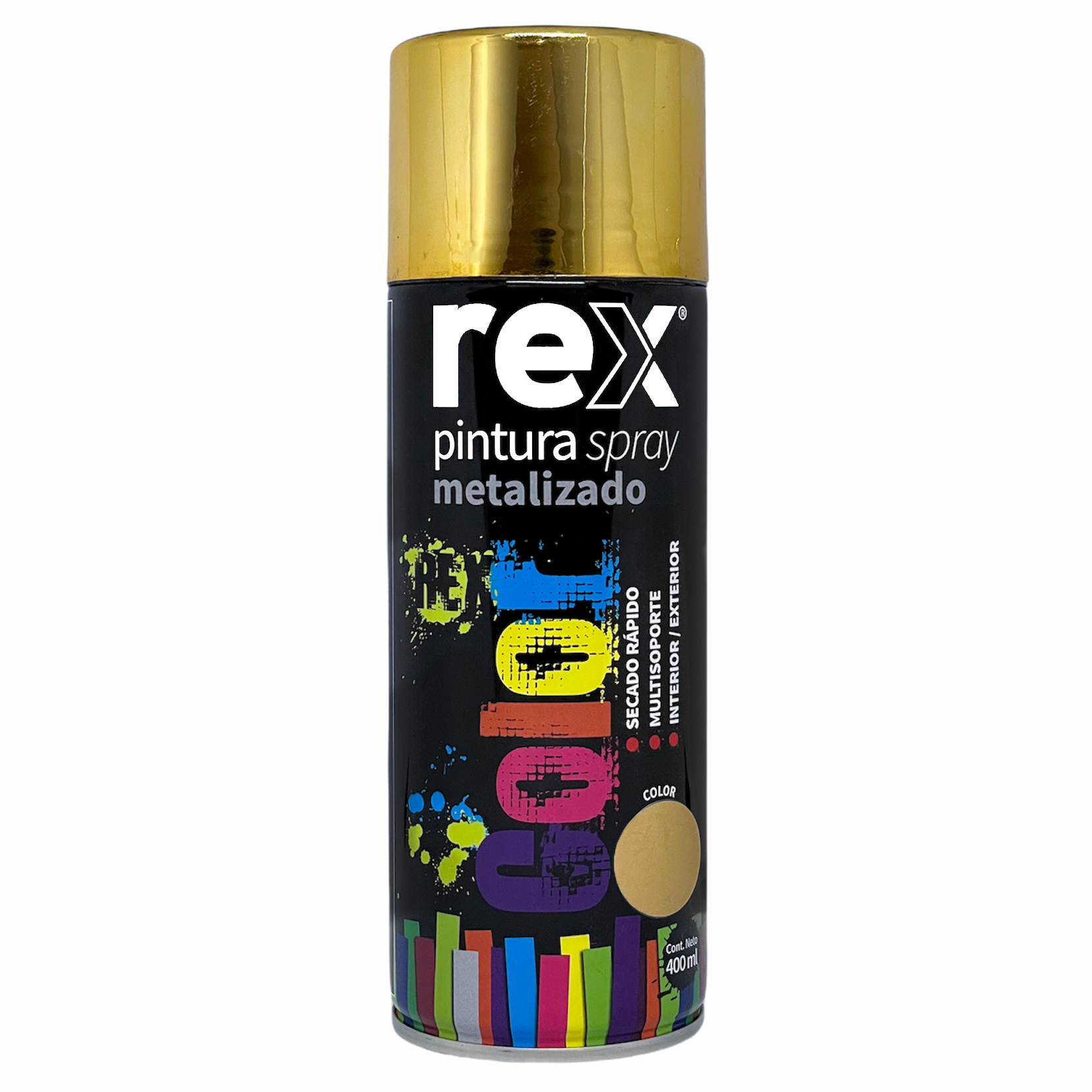 Pintura Spray Metalizado Oro 400 ML