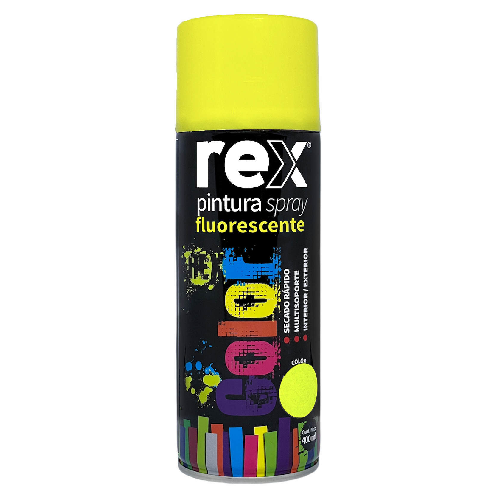 Pintura Spray Fluorescente Amarillo 400 ML