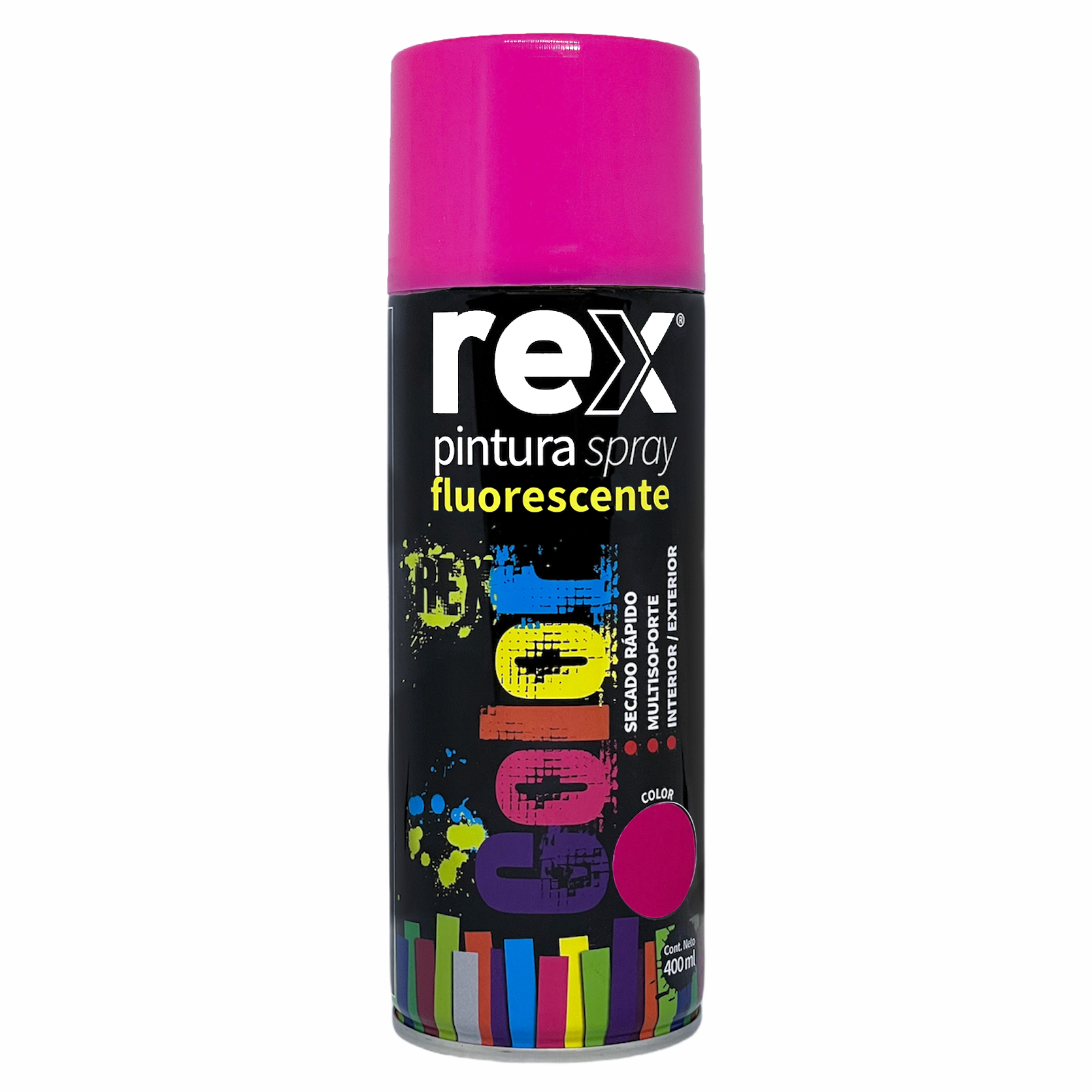 Pintura Spray Fluorescente Rosa 400 ML