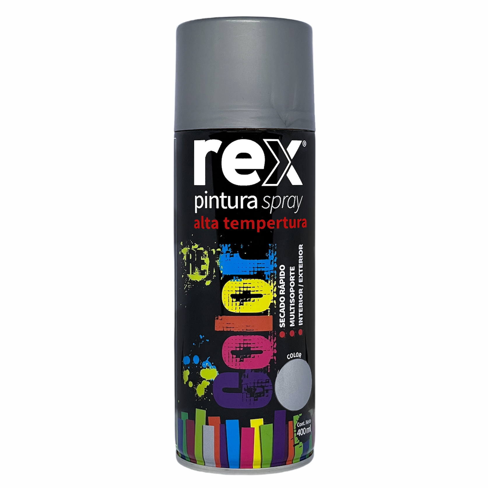 Pintura Spray Alta Temperatura Aluminio 400 ML