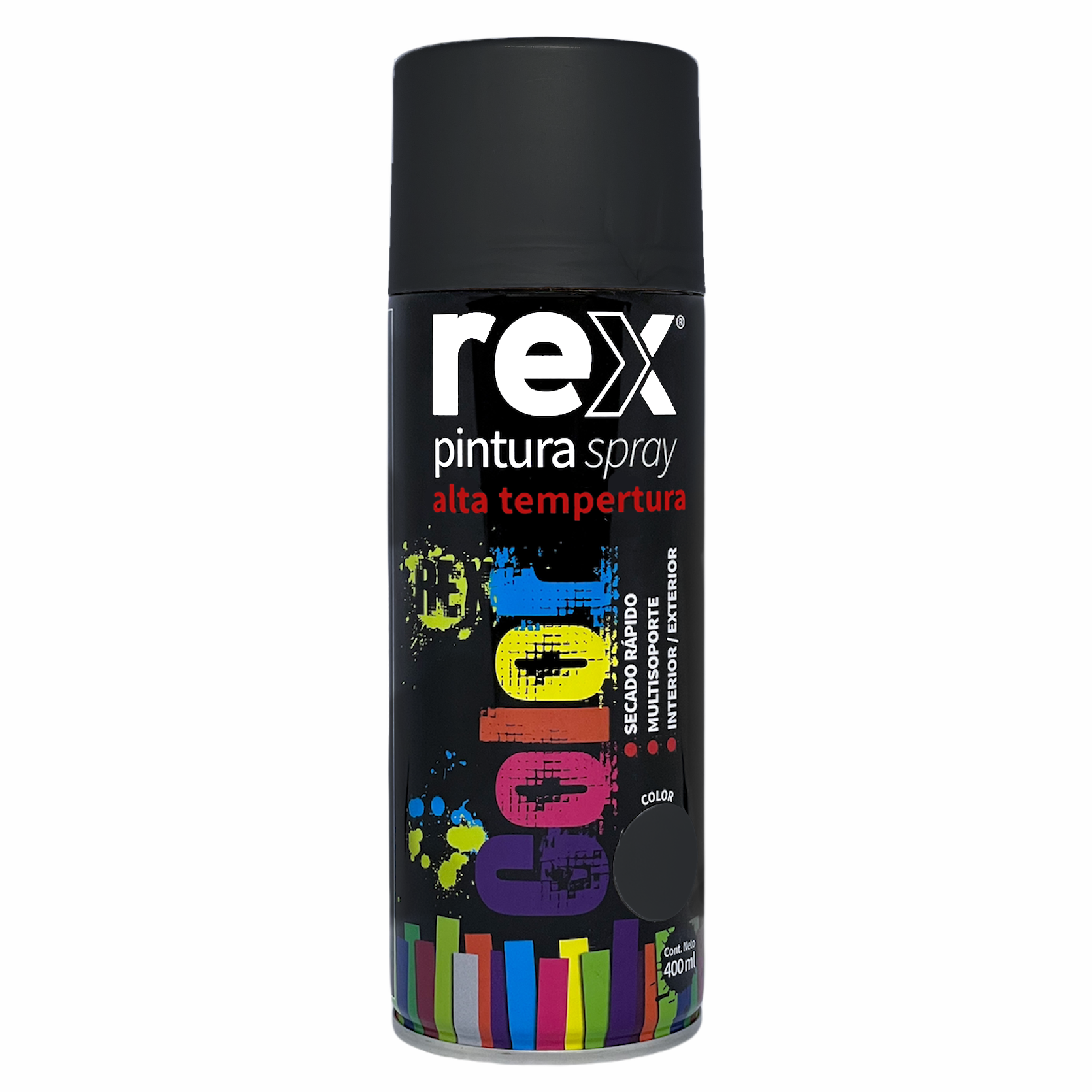 Pintura Spray Alta Temperatura Negro 400 ML