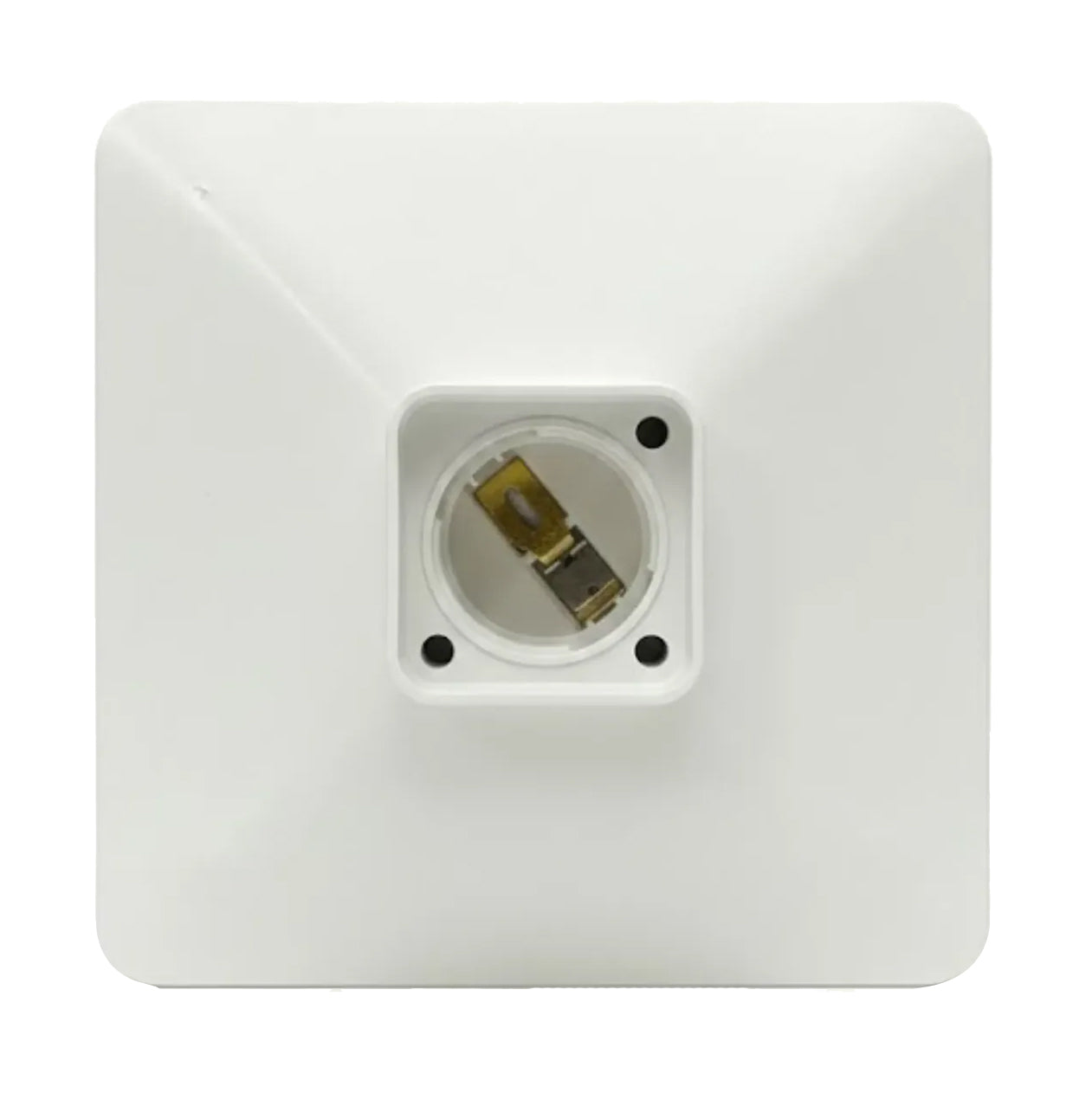 Soquete C/Base G Cuadrado E27 4A 250V Blanco Stanford