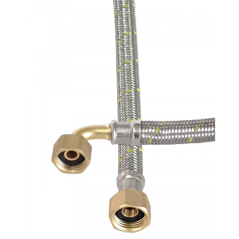 Flexible para Gas HI-HI 1/2" x 1/2" con curva 60cm