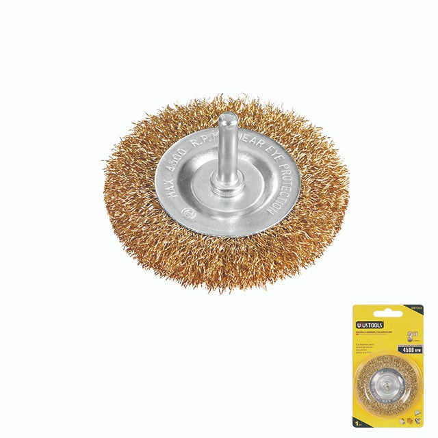 Escobilla Redonda Para Taladro 3" Plana