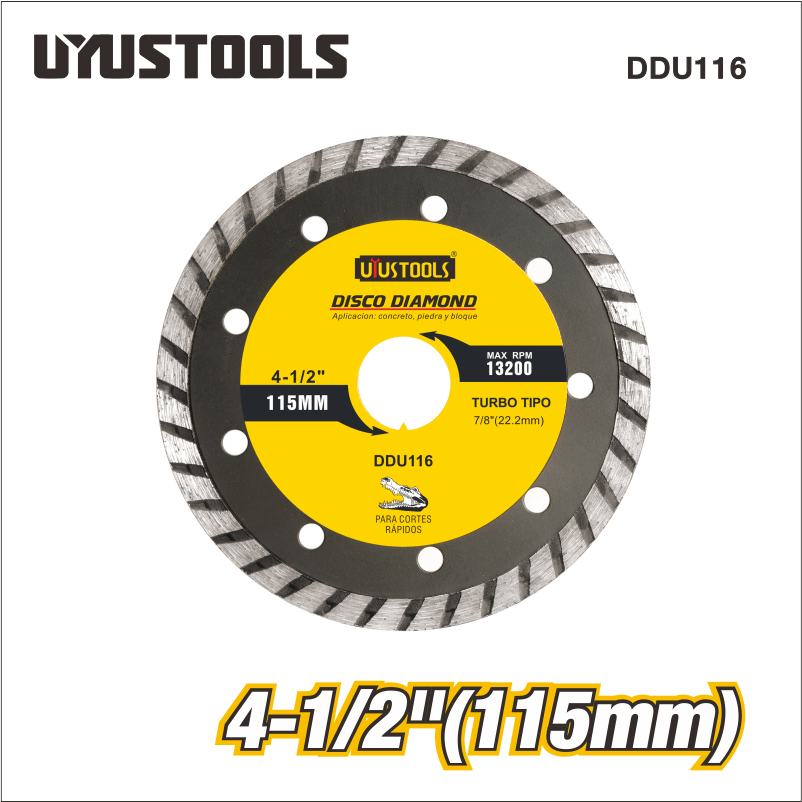 Disco de diamante Turbo 4.5" (115 mm)