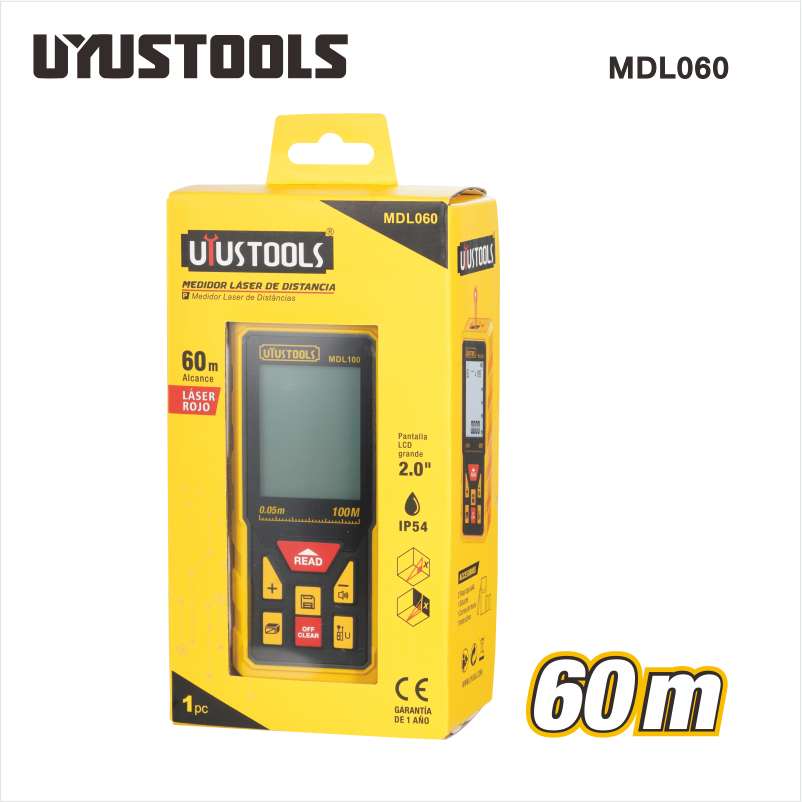 Detector de Distancia Láser 60m
