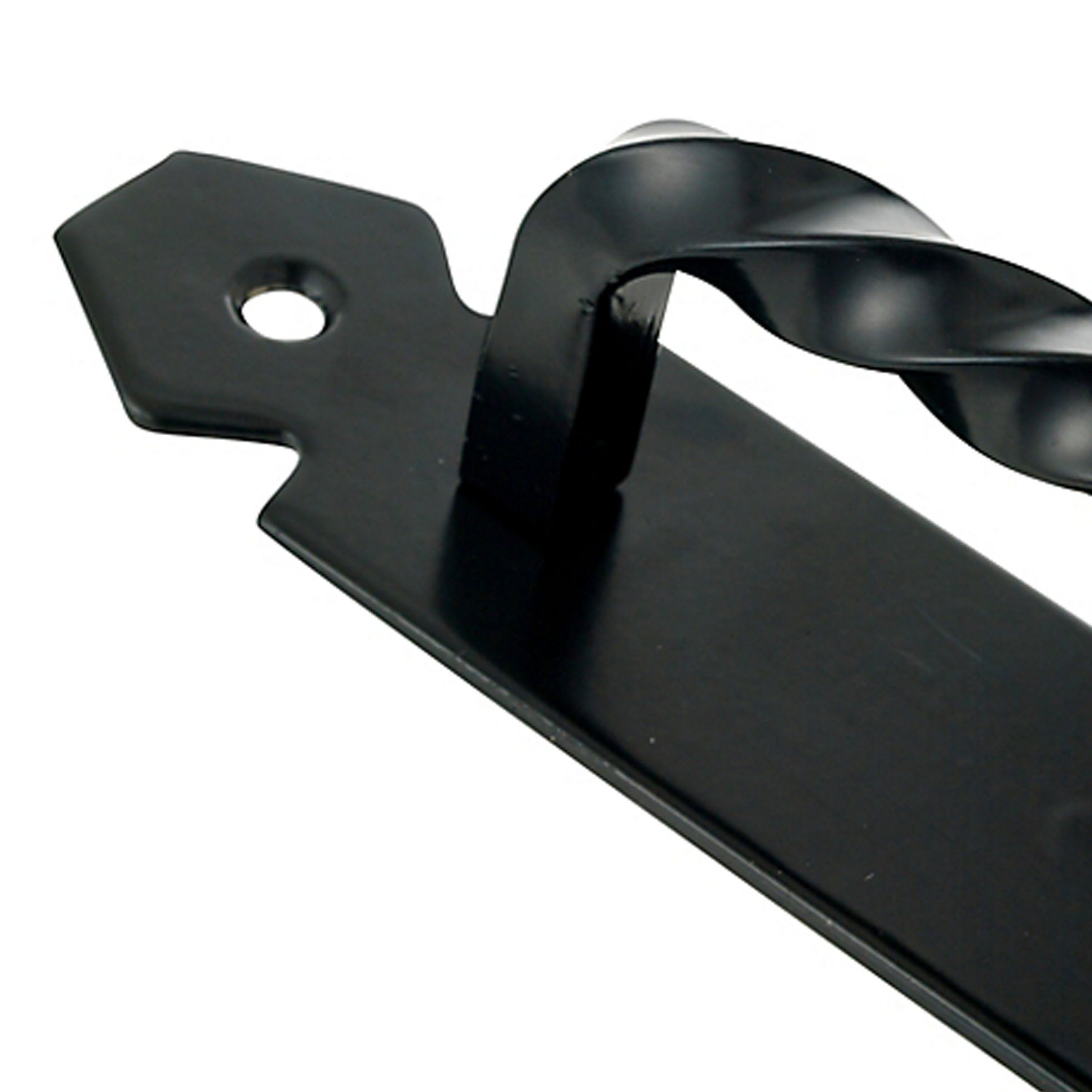 MANILLA FIERRO FORJADO CON PLACA 230 MM NEGRA