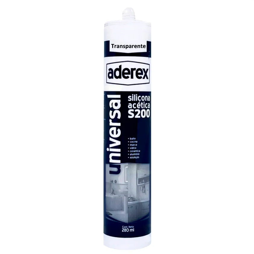 Aderex Silicona acetica Transparente 280ml