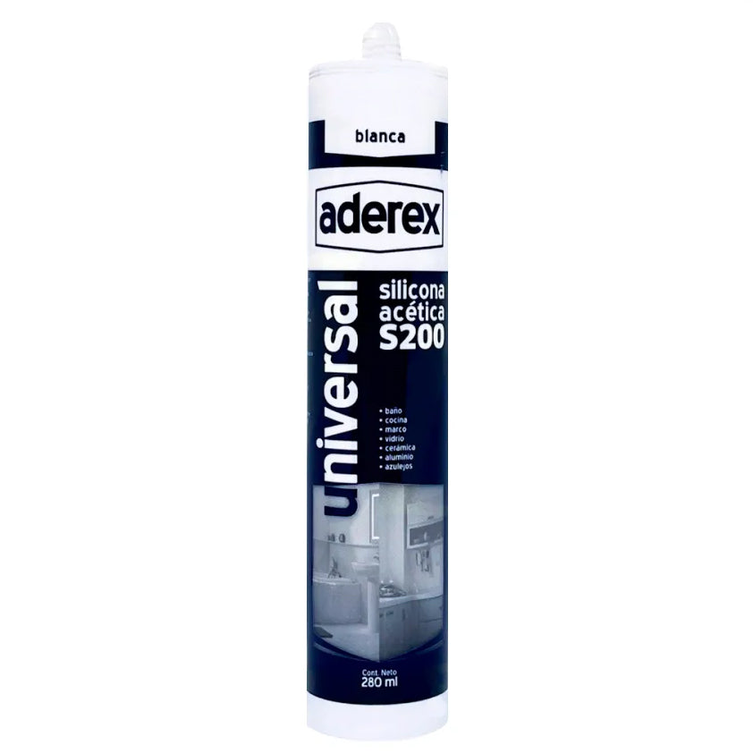 Aderex Silicona acetica Blanca 280ml