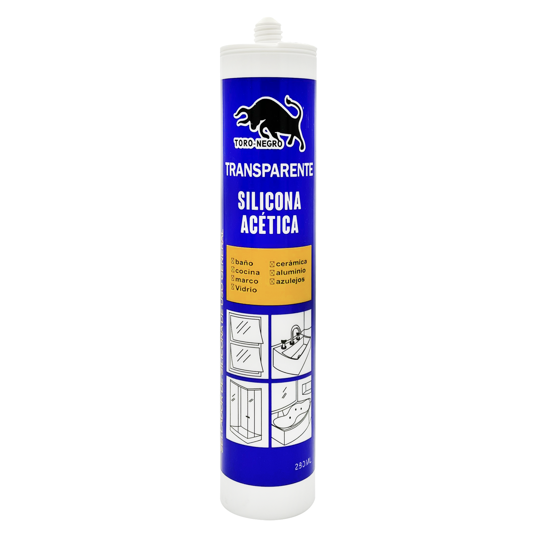 Silicona Acética Transparente 280 ML