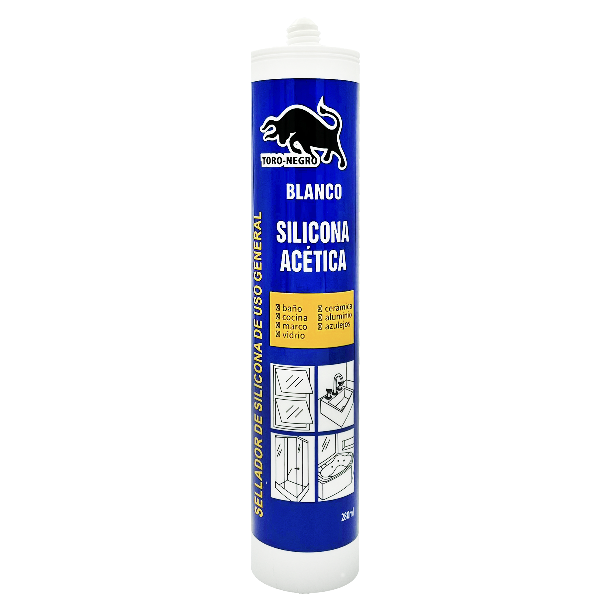 Silicona Acética Blanca 280 ML