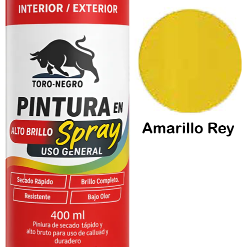 Pintura Spray Uso General Amarillo Rey 400 ML