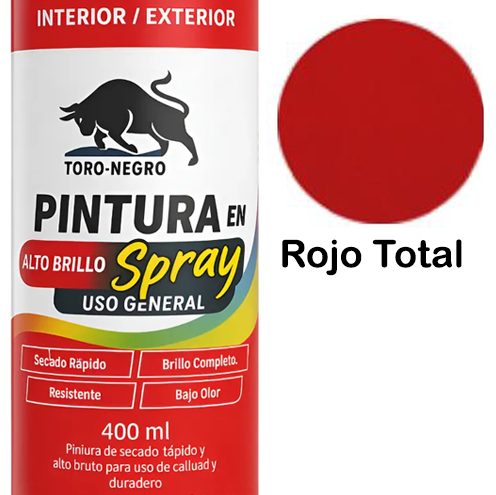 Pintura Spray Uso General Rojo Total 400 ML