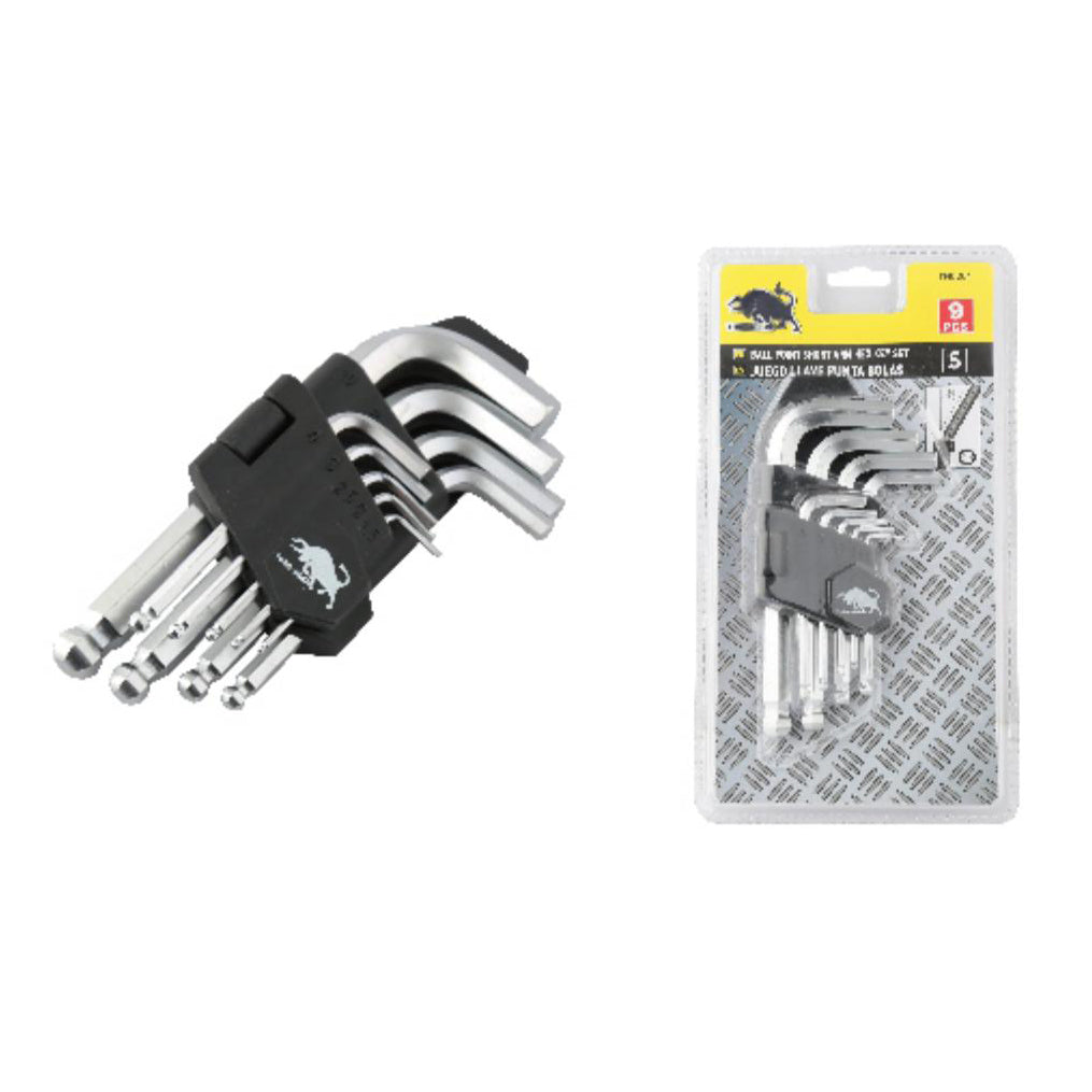 Juego Llave Punta Bolas 9 pcs 1.5-10mm S