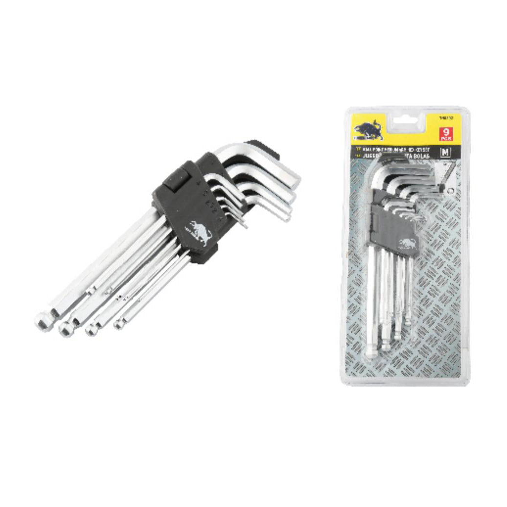 Juego Llave Punta Bolas 9 pcs 1.5-10mm M