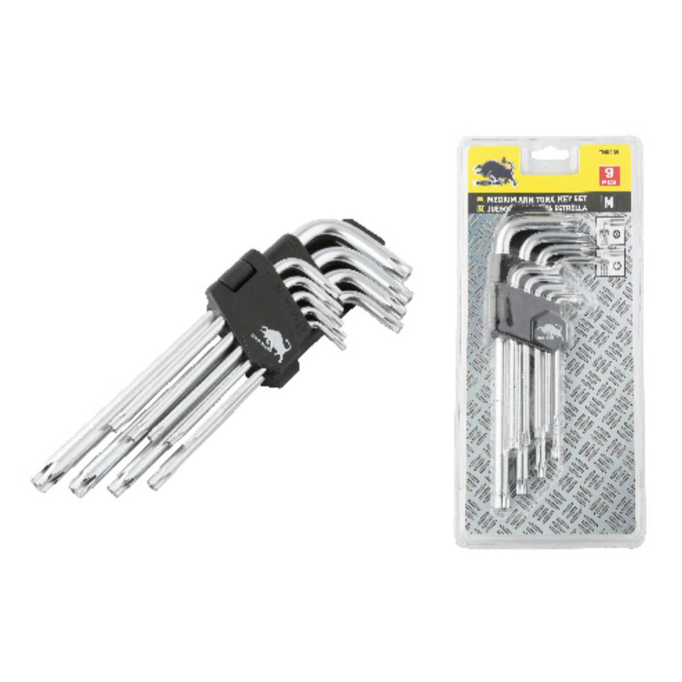 Juego Llave Punta Estrella 9 pcs T10-T50 M