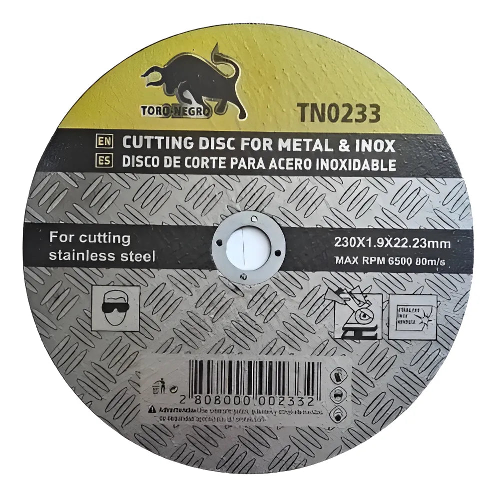 Disco Corte P/Acero inoxidable 9" 230x1.9x22.23mm