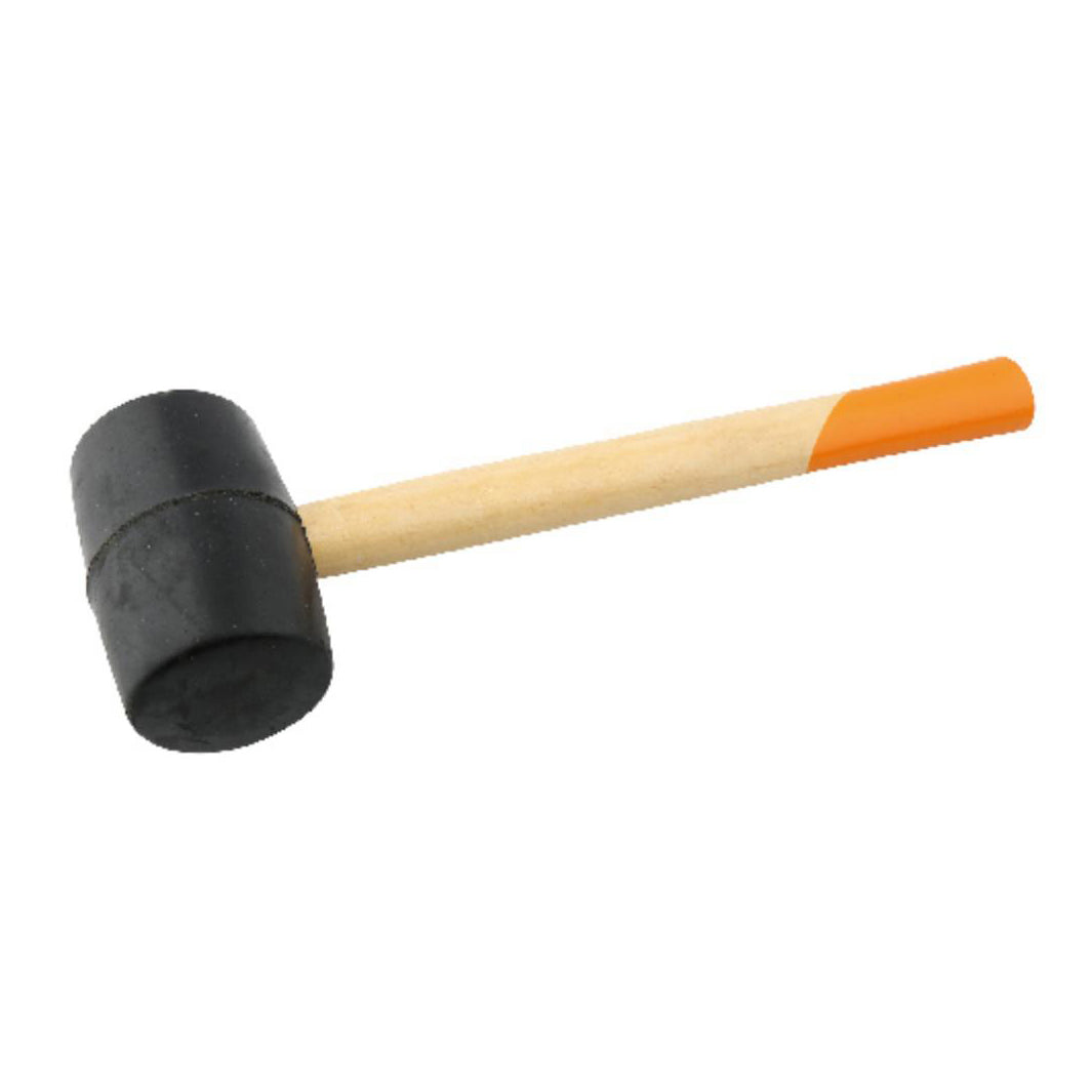 Martillo De Goma Con Mango Madera 12 OZ