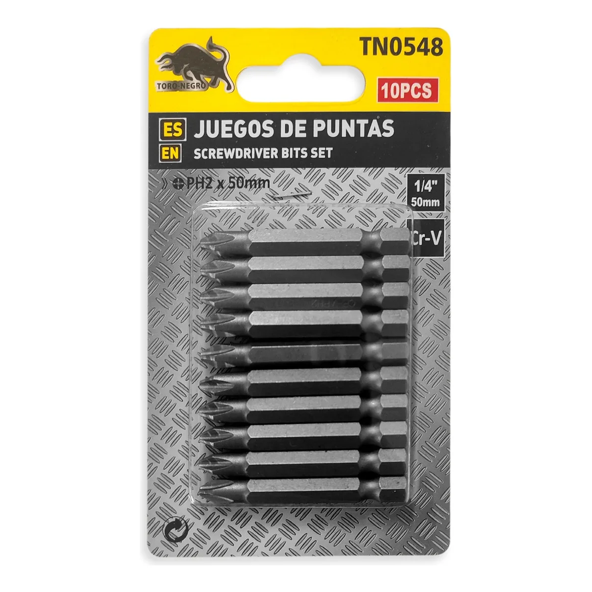 Set De Puntas 10 pcs PH2x50mm