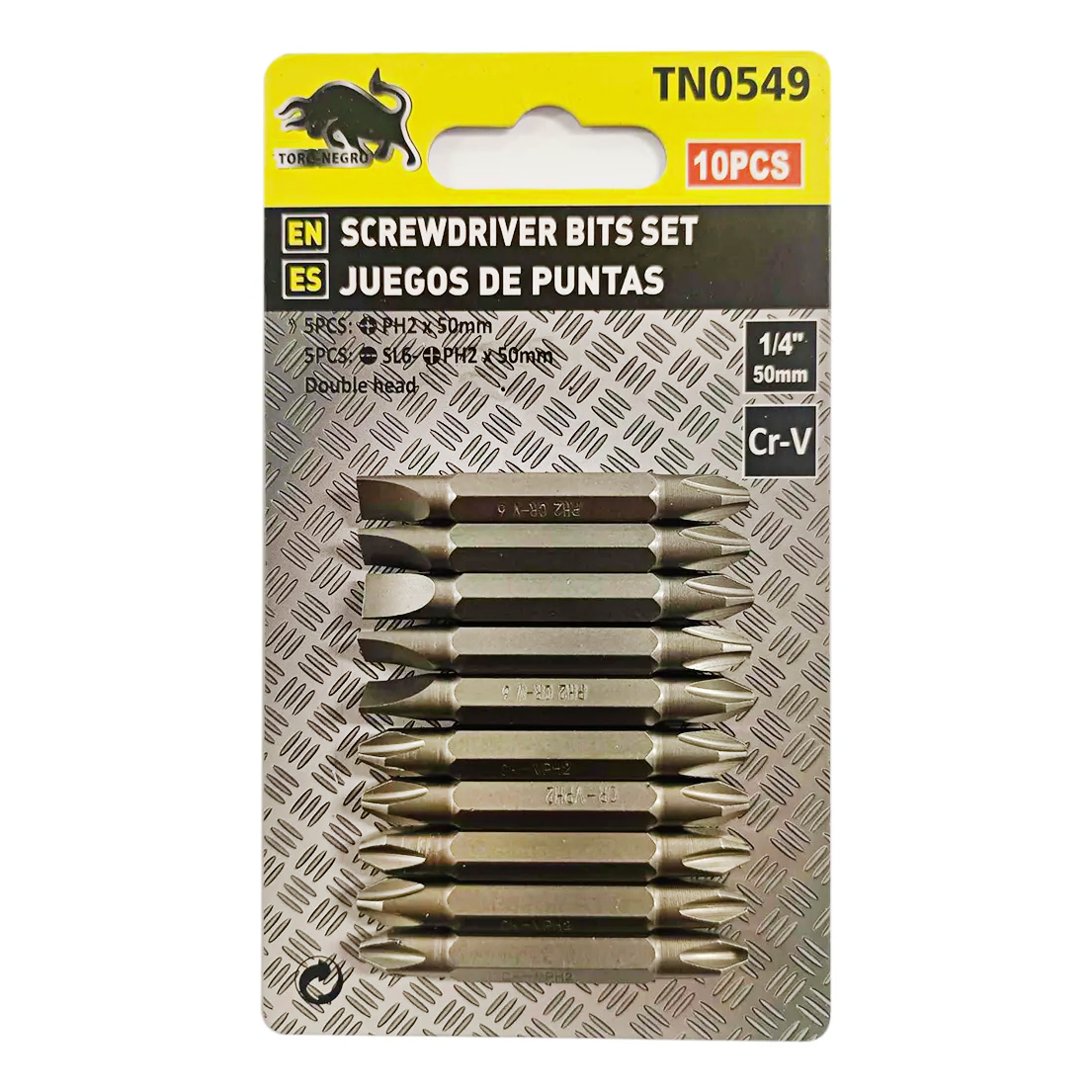 Set De Puntas 10 pcs SL6 PH2x50mm