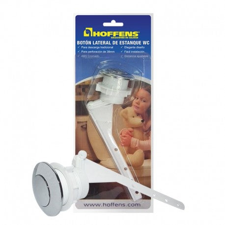 Bot¨®n lateral cromado para estanque