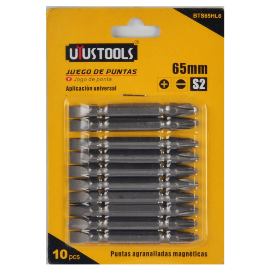 Set 10 puntas PH2 SL6 65mm S2