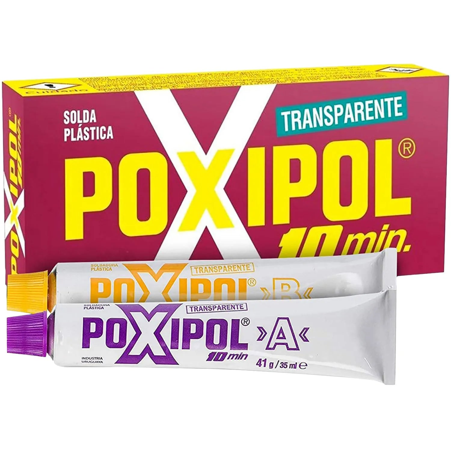 Adhesivo Soldadura Plástica Poxipol 14 ml Transparente